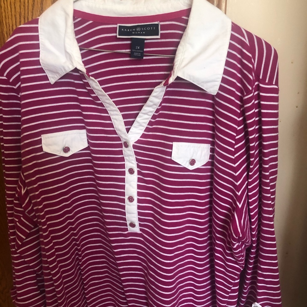 Karen Scott long sleeve top